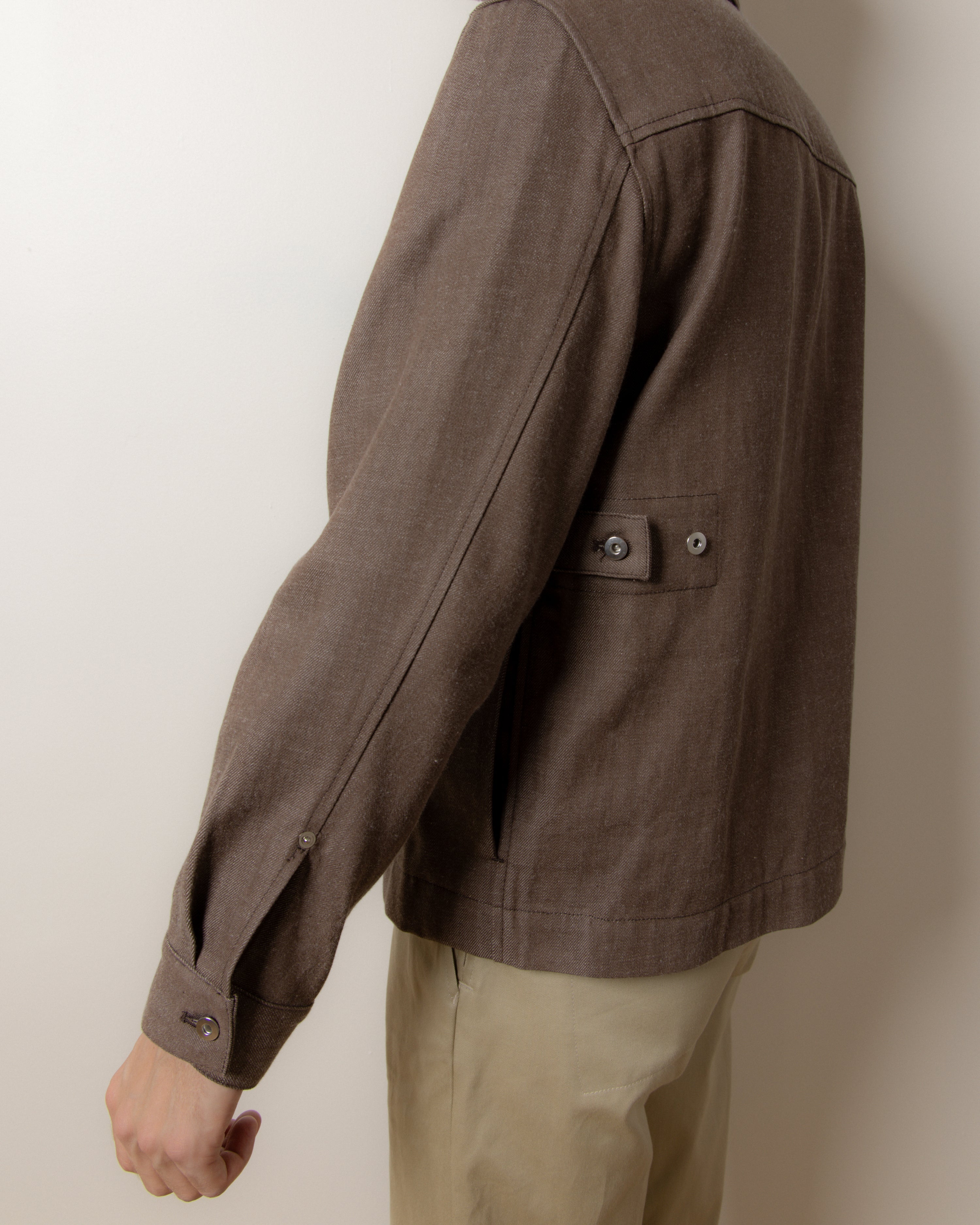 The Catchall Denim Jacket in Brown