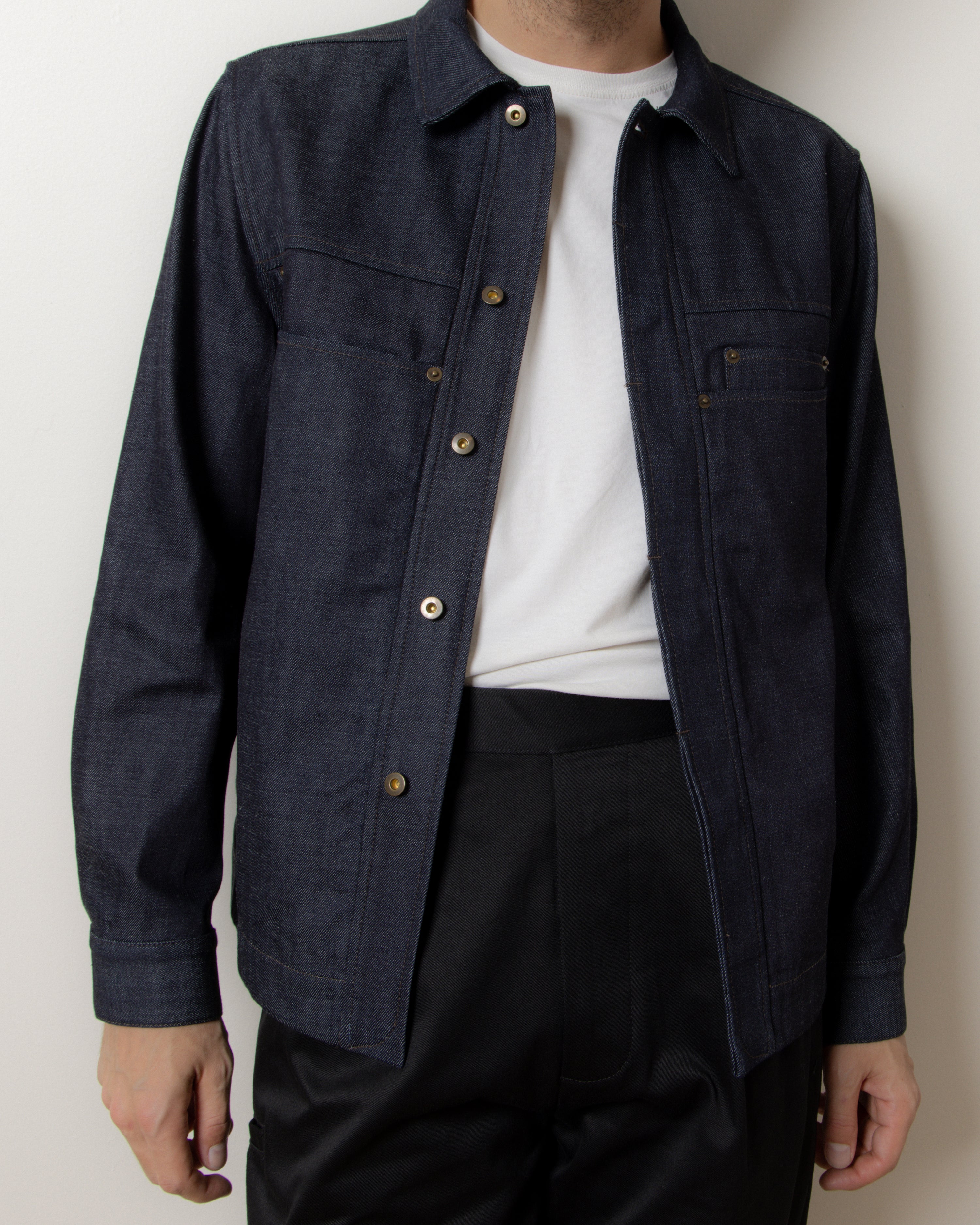 The Catchall Denim Jacket in Raw Indigo