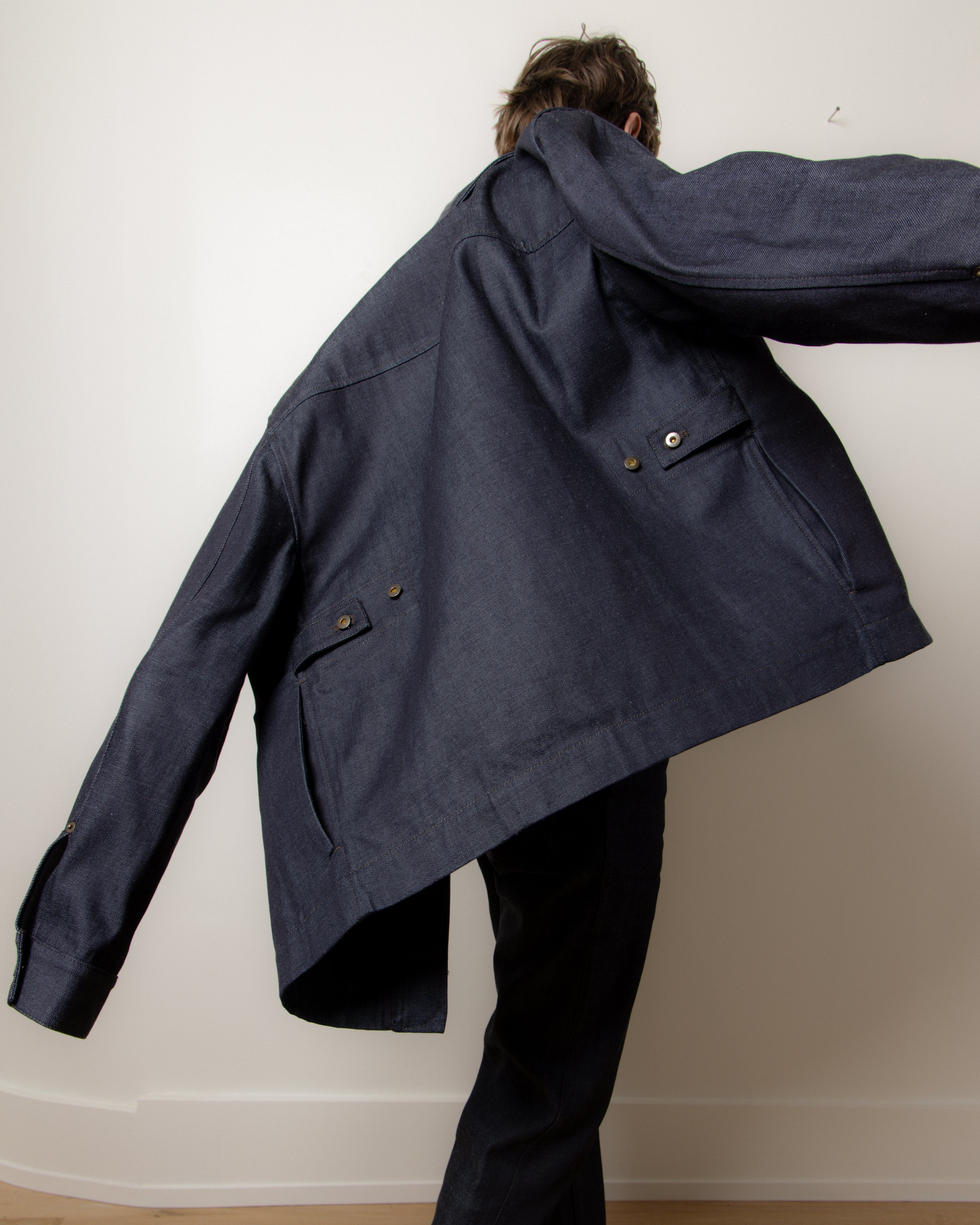 The Catchall Denim Jacket in Raw Indigo