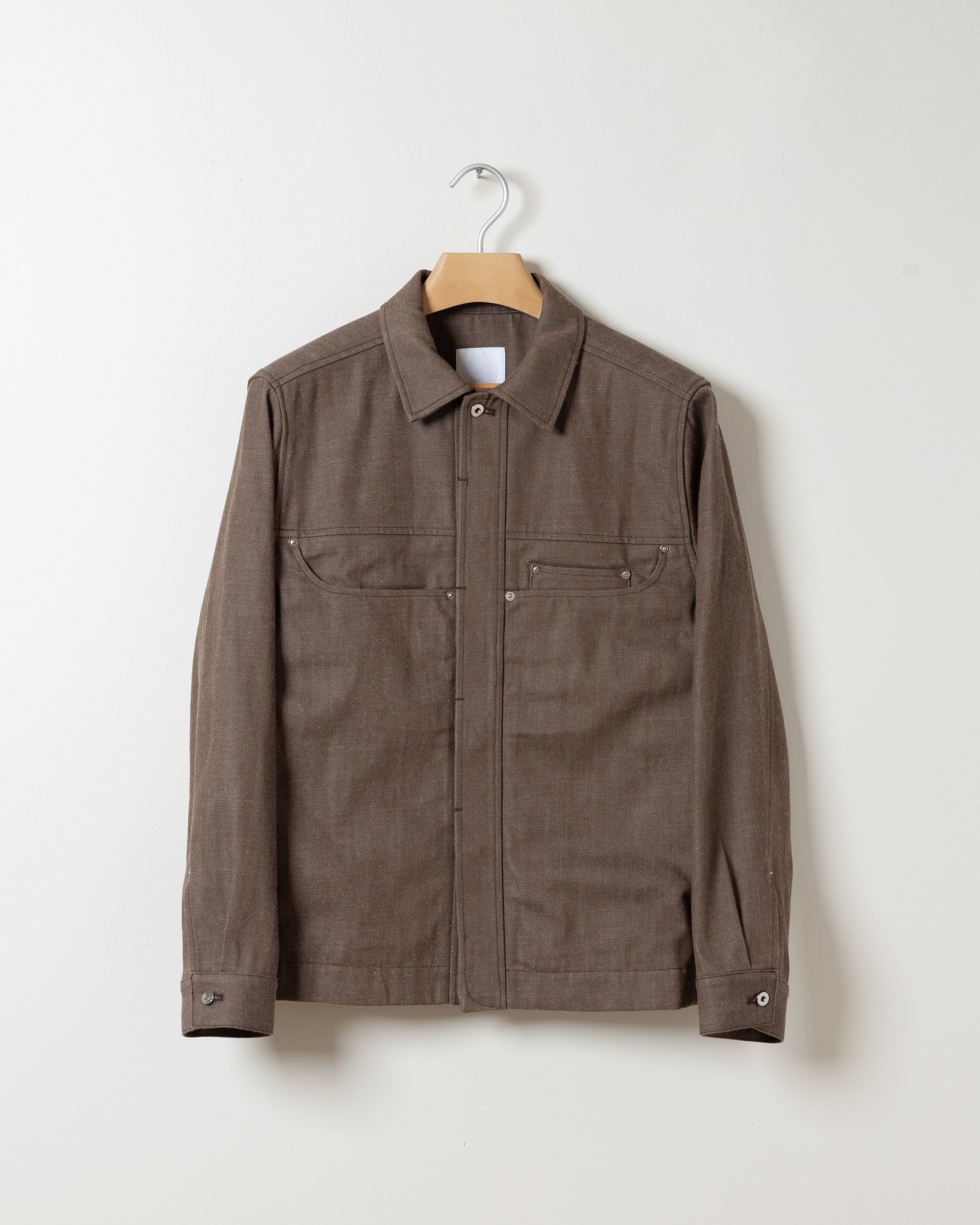 The Catchall Denim Jacket in Brown