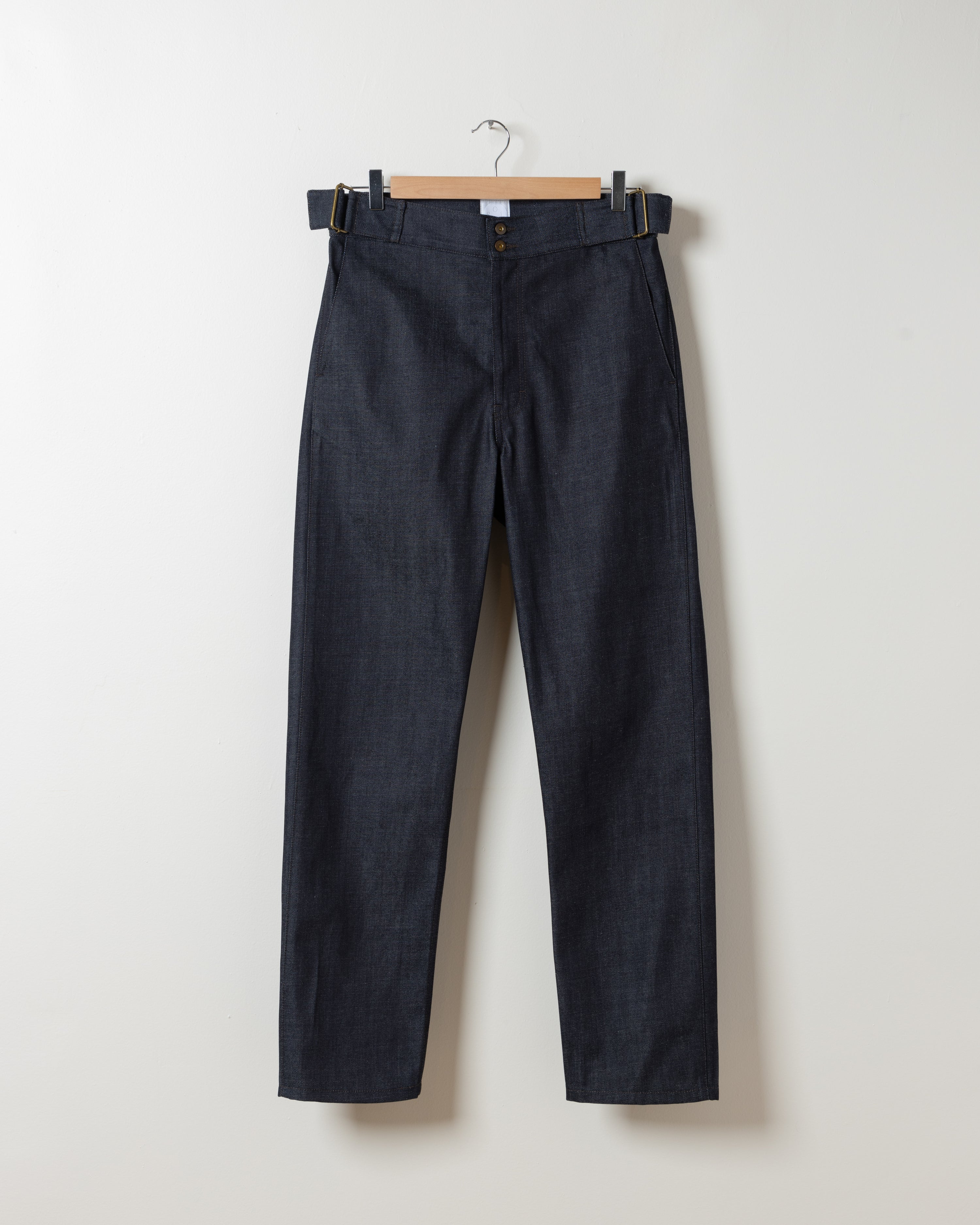 The Denim Trouser in Raw Indigo